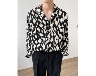 Black And White Abstract Pattern Shirt | Onew – SHINee