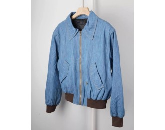 Blue Shading Zip-Up Denim Jacket | Onew – SHINee