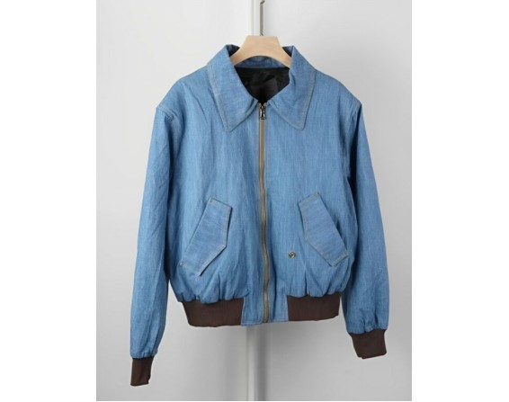 Blue Shading Zip-Up Denim Jacket | Onew – SHINee