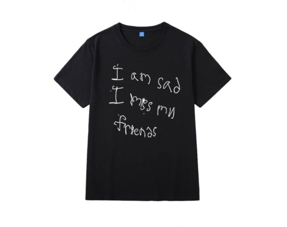 Black ‘I Am Sad’ Printed T-Shirt | Hoshi – Seventeen